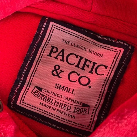 🩷WASHINGTON STATE WHIDBEY ISLAND RED HOODIE SWEATSHIRT SIZE SMALL TRAVEL TREND - Picture 3 of 5